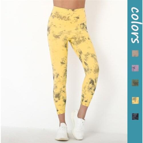 Push Up Yoga Leggings Tie Dye Fitness Sports Pants Women Gym Leggings High Waist Yoga Pants Workout Fitness Leggings Sportswear