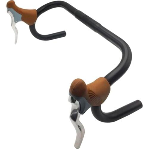 Lightweight Aluminum Bicycle Brake Handle MTB Mountain Bike Cycling Brake Levers Front & Rear Brake Levers Drop Handlebar Set