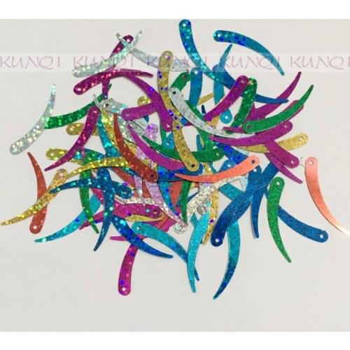 HOT ! 30g 750pcs 33*5mm Wholesale Chilli Loose Sequin Paillette Crafts Sewing ,Women Kids Diy Garment Accessories Mix Colors