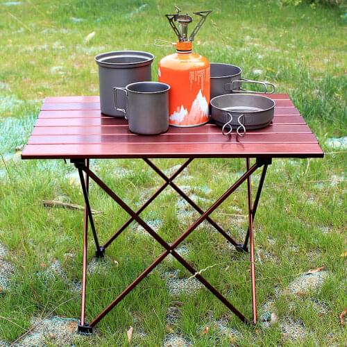 Furniture Tables Barbecue-Desk Folding Picnic Fishing Outdoor Aluminum Camping Ultralight
