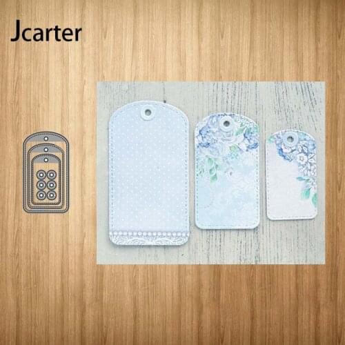 New Arrival Multiple Rectangle Label Metal Cutting Dies Diy for Scrapbooking Photo Album Decorative Embossing Paper Card Crafts