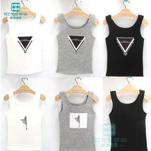 1/3 BJD Doll Clothes Tank Top for DD SD Doll Vest Casual Outfit