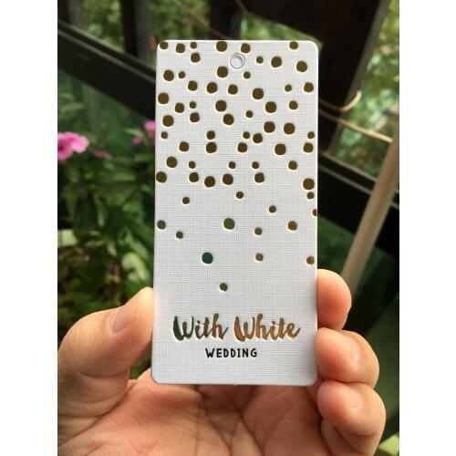 Wholesale custom hang Tag and label for clothing printed/garment/hair extension/Luxury/Jewelry Accessories DPN0717