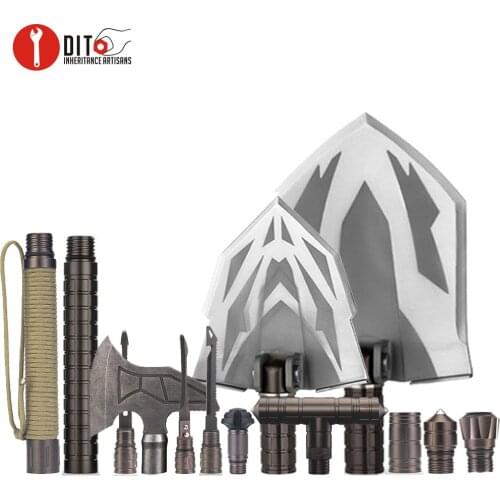 Hiking Stick Outdoor Camping DIY Self Defense Stick Handle Tool Accessory Shovel Extra Handles Axe Extended Tool