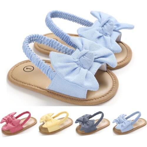 Summer Infant Baby Girls Sandals Cute Bow Knot Sandals Soft Princess Casual Single Shoes Baby Girls Shoes