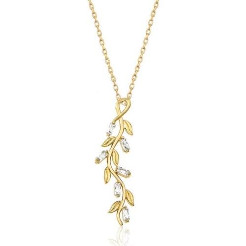 Tevuli 925 Sterling Silver Gold Ivy Women Necklace