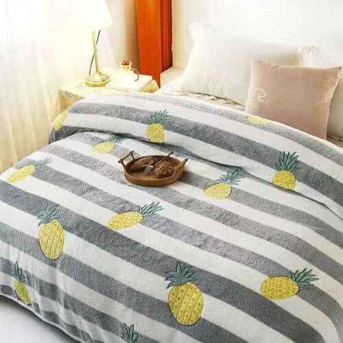 2020 Band Four Seasons Thicken Blanket Air Conditioning Blanket Siesta Cover Blanket Office Quilt Warm Pad Sheet Blanket