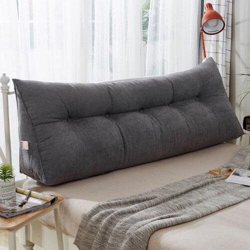 High-grade Luxury Simple bed cushion double sofa Multifunction Tatami Bed soft bag Removable Bed pillow for Sleeping 6 Colors