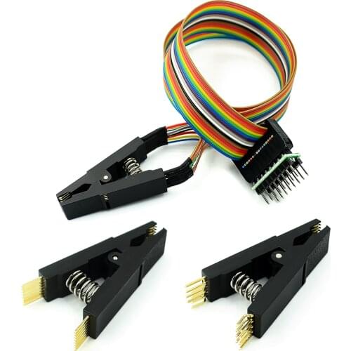Programmer Testing Clip SOP16 SOP SOIC 16 SOIC16 Pin IC Test Clamp SOP16 to DIP8 Flash Clip for 25 series RT809F TL866CS TL866A