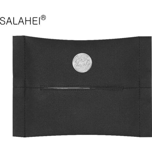 1PC Car Tissue Box Towel Sets Sun Visor Tissue Box For Hyundai Tucson Elantra Creta IX25 IX35 Sonata Solaris Santa Fe I30 Accent