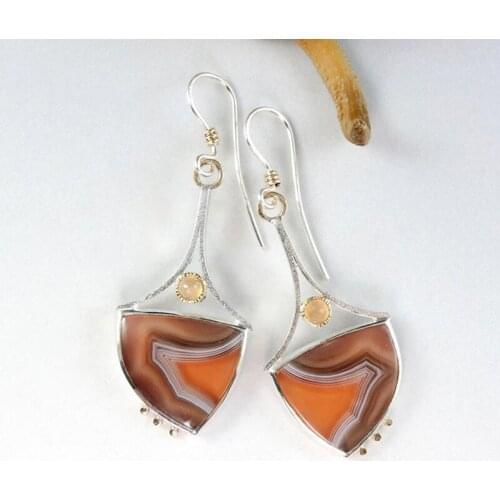 10pairs Retro Creativity Drop Earrings For Women Bohemian 5pcs Ethnic Gypsy Painting Pendant Dangle Earrings Party Jewelry Gifts