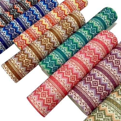 Classic Design Shiny Fine Glitter Synthetic Leather Fabric Sheet for Making Shoe/Bag/Hair Bow/Wallpaper/Decorative/Craft