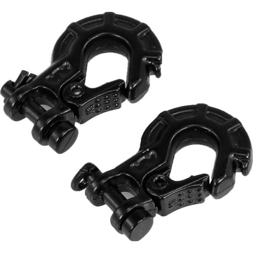 2PCS RC Metal Trailer Hook Winch Hook for 1:10 RC4WD TRX4 D90 AXIAL SCX10 Simulation Decoration Parts