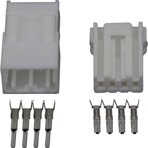 4 Pin Cable Automotive Connector Plug White Plastic Connectors Terminal DJ7044Y-1.8-11/21 4P