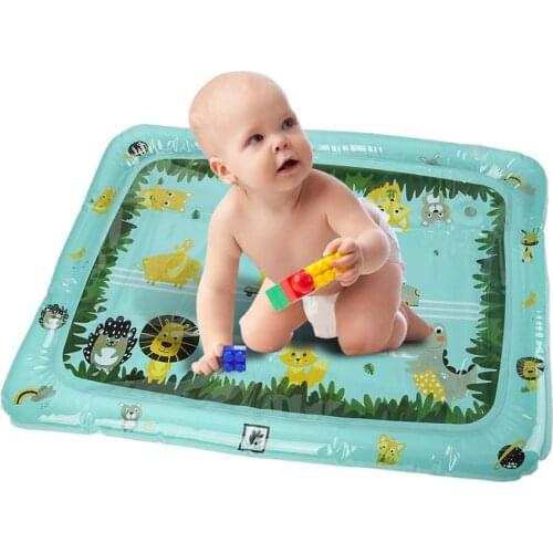 60x80cm/80x120cm Kids Child Cartoon Crocodile Shaped Inflatable Water Play Mat