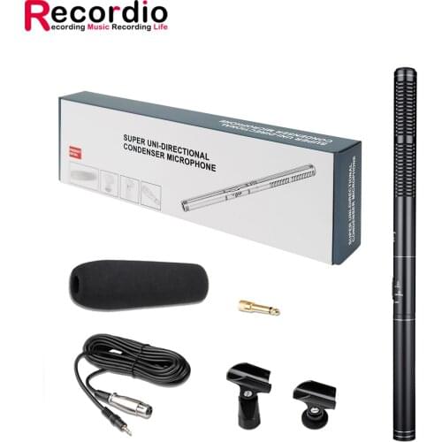 GAM-CF02 Professional Shotgun Interview Microphone Directional Condenser MIC for DSLR DV Camcorders Video Camera Mic