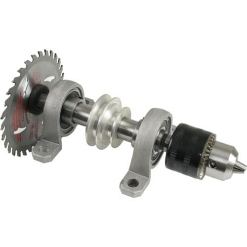 Bearing seat table saw, drilling, woodworking rotary lathe, diy unpowered log, bead machine, cutting spindle chuck