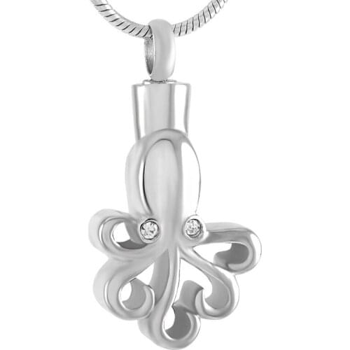 IJD9467 Gold, Rose Pet Loss Memorial Urn Necklace Cremation Casket Keepsake for Animal Ashes Stainless Steel