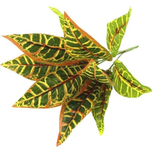 1pcs Artificial Plants Green Grass Plastic Plant Wall Garden Home Decoration Artificial Flowers Fake plant Leaves Green Plant