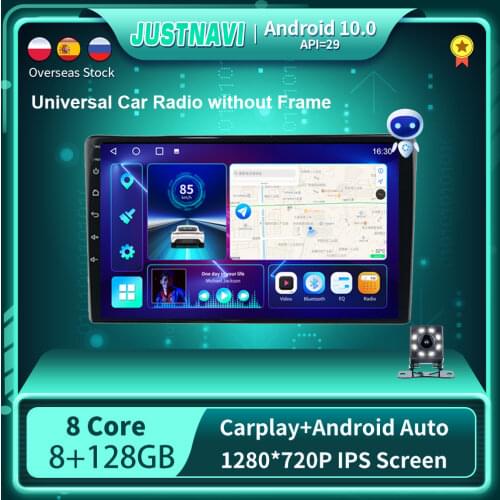 EKIY Android 10.0 Car Radio Multimedia Universal Auto Stereo GPS Navigation Bluetooth Video Player ISO Cable For 9 Inch Android
