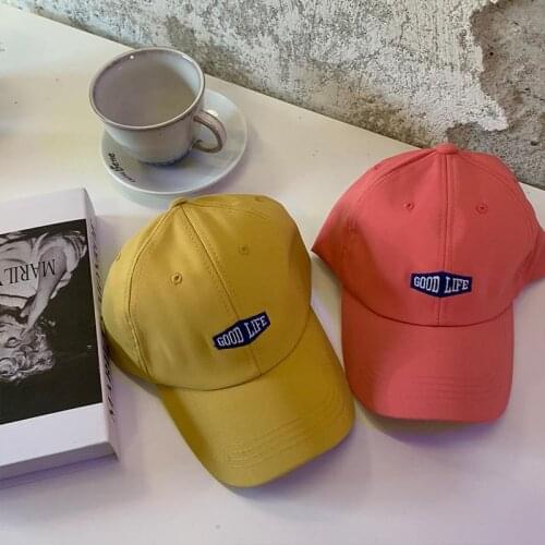 Summer Mens and Womens Hat Fashion Embroidery Korean Versatile Baseball Cap Small Face Soft Top Duck Tongue Hats