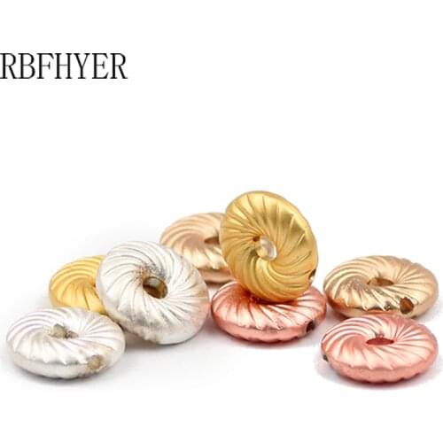 Round Circle Matte Gold Silvers Hematite Stone Loose Spacer Beads Wholesale For Charm bracelet Making Diy Jewelry Necklace 10mm