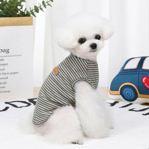 Summer Fashion New Dog Striped Vest Pet Dog Cat Clothes Dog Shirt Chihuahua