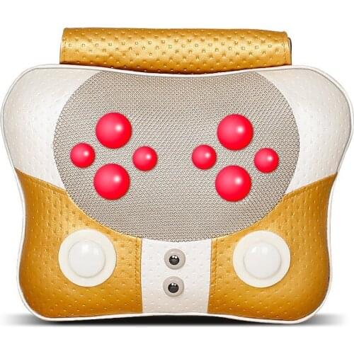 High Quality Home Dual-use Nultifunction Dish Pillow Massager of Headrest Backrest Massage Pillows Cervical Lumbar Leg Massager