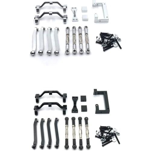 Metal Pull Rod Link Tie Rod Base Servo Mount Set for MN D90 MN-90 MN99S 1/12 RC Car Upgrade Parts Accessories