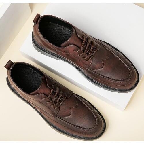 Mens Shoes Casual Men Leather Casual Shoes Black Mens Hot Sale Zapatos Casuales Para Hombre Leisure Fashion Cuero Man