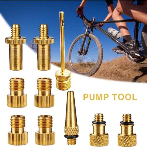 10pcs Bicycle Valve Conversion Nozzle Pump Tool Conversion Nozzle Valve Cap Air Nozzle Cap For Bikes Swimming Rings Ball Needles