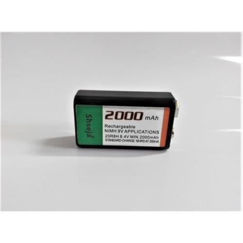 NEW 1PCS Large-capacity 2000mAh 9V rechargeable battery 9 volt Ni-MH battery for Microphone