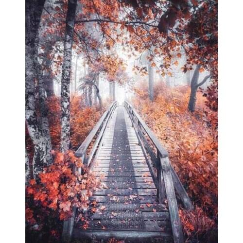 New 5D Home Decor # Autumn landscape DIY Diamond Painting Diamond Mosaic Diamond Embroidery Painting Cros