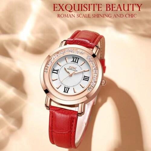 Casual Women Romantic Starry Sky Wrist Watch bracelet Leather Rhinestone Designer Ladies Clock Simple Dress Gfit Montre Femme