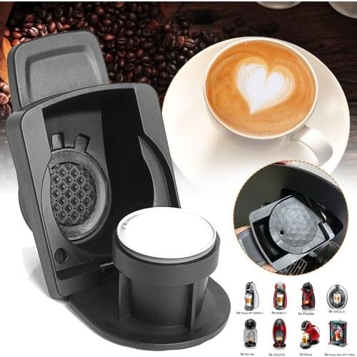 SALE Coffee Pod Adapter Capsule Adapter Stainless Steel Compatible Reusable Coffeeware Pod with Dolce Gusto Coffee Machine Parts