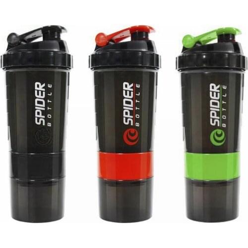 3 Layers Bottle Protein Powder Shake Cup Large Capacity Water Bottle Plastic Mixing Cup Body-Building Exercise Bottle