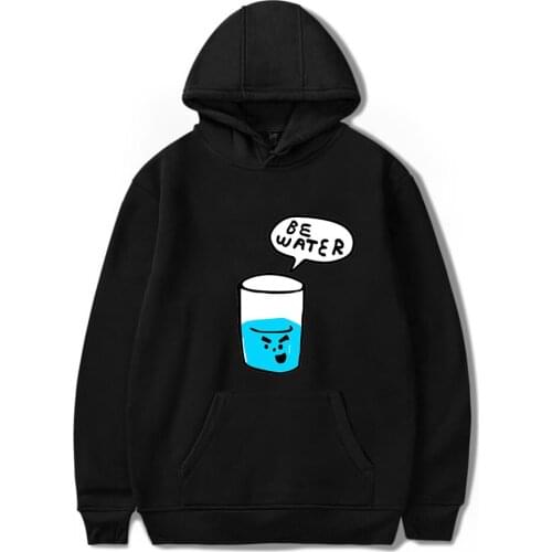 Be Water Hoodies Women Long Sleeve Unisex Sweatshirts Mens Hoodie Harajuku Casual Clothes Chinese Kung Fu Hoodies