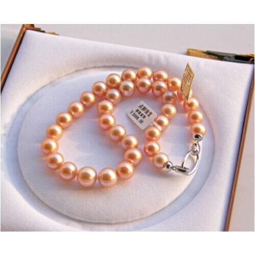 Gorgeous 12-13MM south sea round gold pearl necklae 18inch 925s>>>girls for women Free shipping