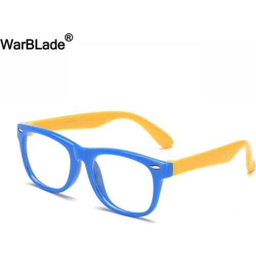 WarBLade Silicone Children Clear Glasses Girls Boys Soft Flexible Eyewear Frames Kids Safety Eye Glasses Frames Optical Frames