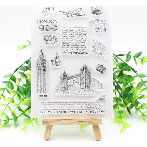 YPP CRAFT London Transparent Clear Silicone Stamp/Seal for DIY scrapbooking/photo album Decorative clear stamp 271