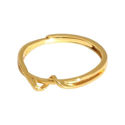 Mobius Rings Gift For Women 925 Sterling Silver Minimalist Gold Handmade Fashion Bague Argent Femme Boho 2021 Fine Jewellery