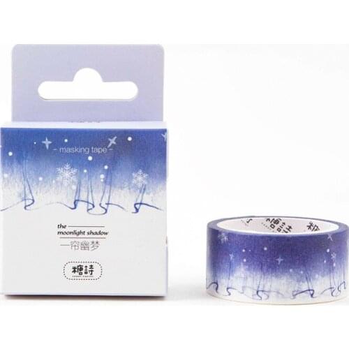 2cm*5M Night Dream Star washi tape DIY decorative scrapbooking planner masking tape adhesive tape kawaii stationery
