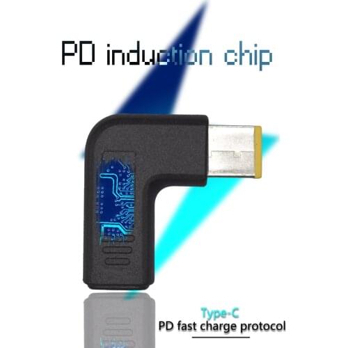 Laptop power adapter connector Type-c to big Square converter for lenovo x1 carbon e431 e531 s431 t440s t440 x230s x240