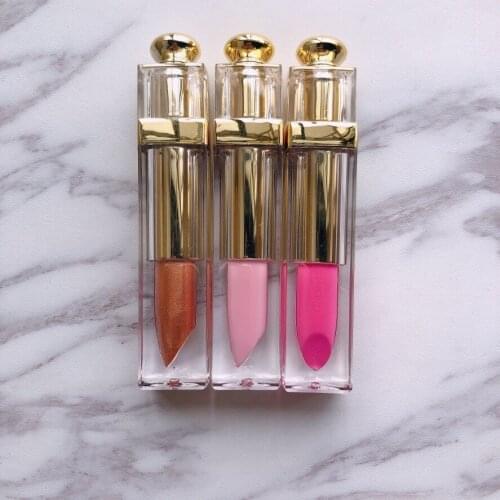 Custom Luxury Container Clear Shiny Glitter Makeup Lipgloss Nude Pigment Long Lasting Waterproof Liquid Glossy Private Label