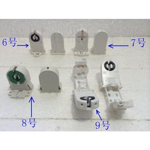 T8 fluorescent lamp holder with a jump seat foam base starter base