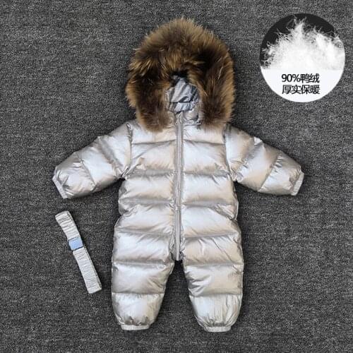 Baby down jacket boys girls down Jumpsuit