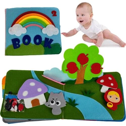 Felt Quiet Books Boys and Girls, Ultra Soft Baby Book Touch and feel Cloth Book