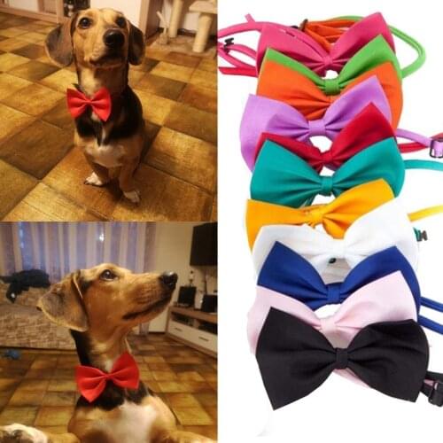 Pet Dog Cat Formal Necktie Reusable Bow Tie Color Portable Collar For Dog Cat Pet Accessories Suit For Small Medium Dogs And Cat