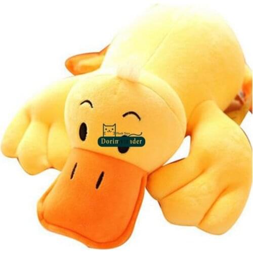 Dorimytrader 70cm Giant Cartoon Duck Plush Toy 28'' Stuffed Soft Animal Duck Pillow Doll Nice Baby Gift Free Shipping DY61255