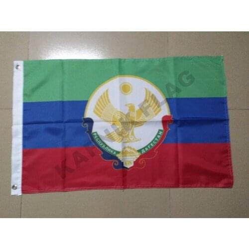KAFNIK,free shipping 20*30cm/30*45cm/40*60cm/60*90cm small flags Dagestan Russia Flag for Countries World Event Decorative Flag